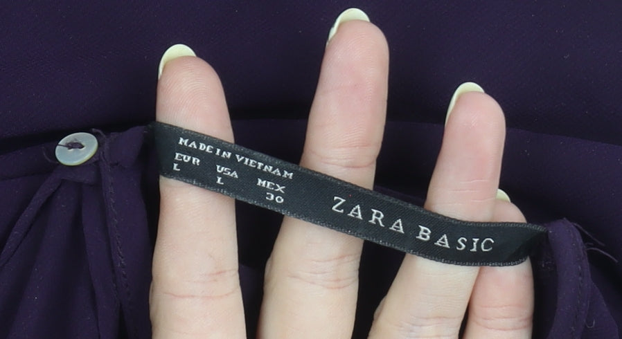Womens UK Size 12 Zara Basic Purple Basic