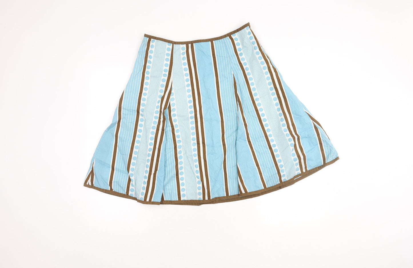Boden Women's Multicoloured Skirt, UK 12, Striped Cotton