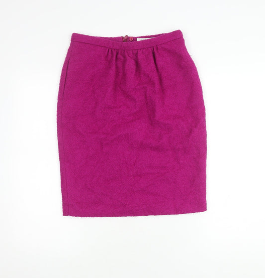 L.K. Bennett Women's Purple Knee-Length Pencil Skirt, Size 10