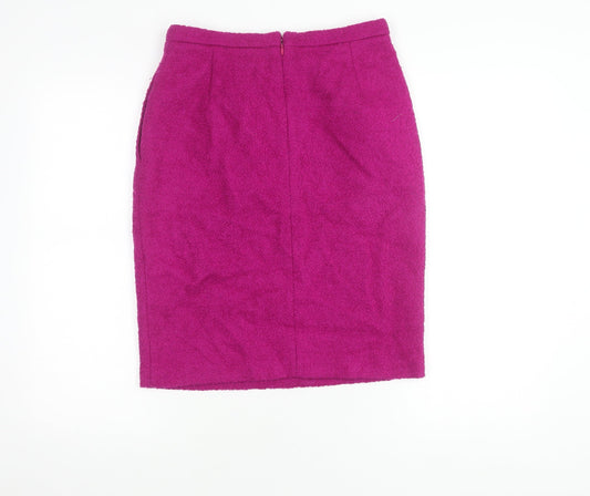 L.K. Bennett Women's Purple Knee-Length Pencil Skirt, Size 10