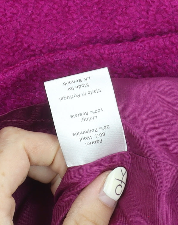 L.K. Bennett Women's Purple Knee-Length Pencil Skirt, Size 10