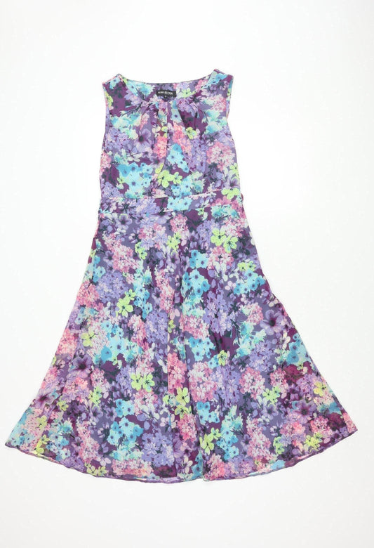 Debenhams Women's Multicoloured Floral Dress Size 12