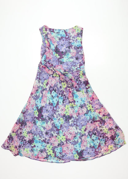 Debenhams Women's Multicoloured Floral Dress Size 12