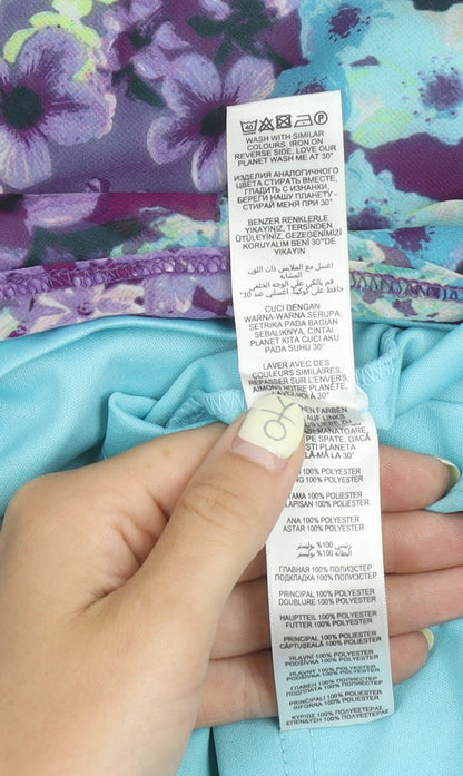 Debenhams Women's Multicoloured Floral Dress Size 12