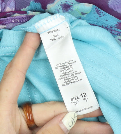 Debenhams Women's Multicoloured Floral Dress Size 12