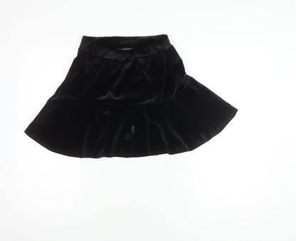 Womens UK Size 10 Quiz A-Line Velvet Skirt