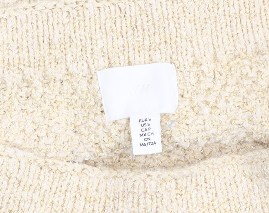 H&M Women's Beige Mini Skirt S