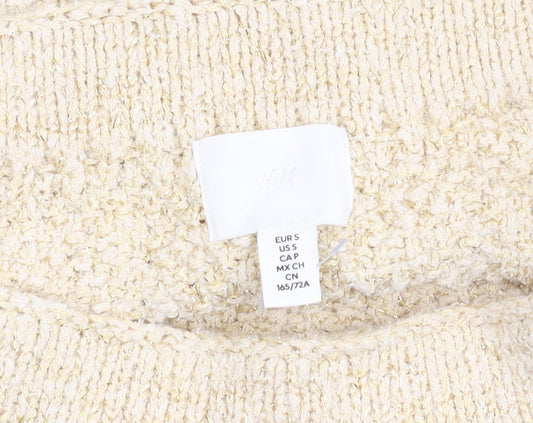 H&M Women's Beige Mini Skirt S