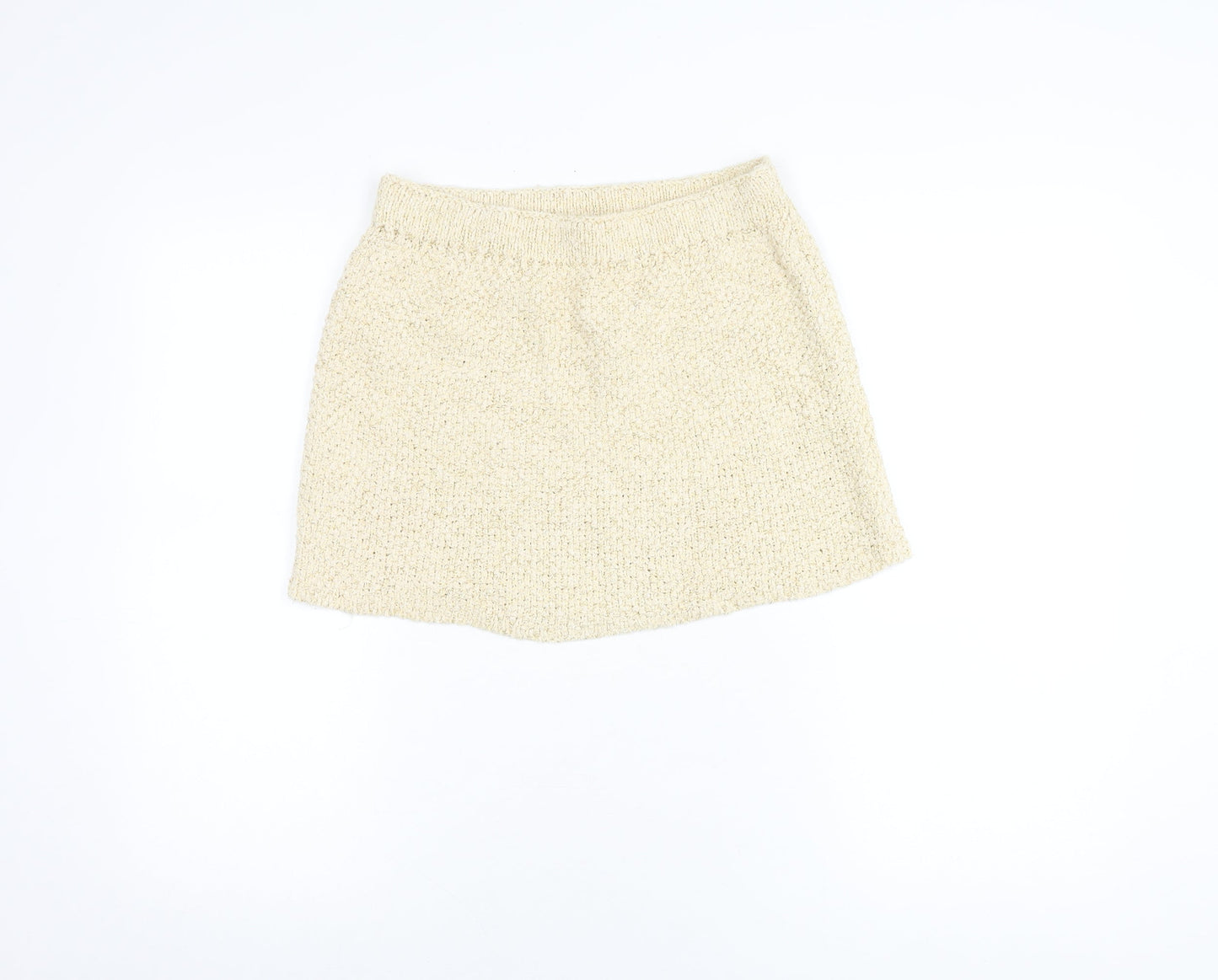 H&M Women's Beige Mini Skirt S
