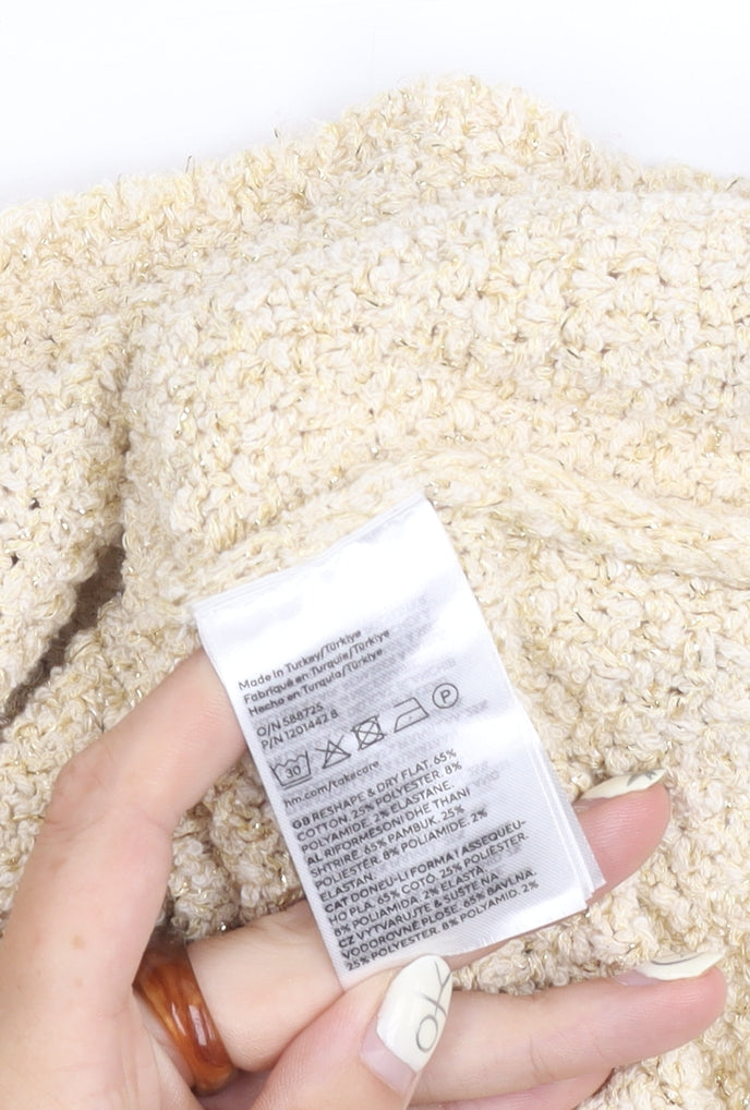 H&M Women's Beige Mini Skirt S