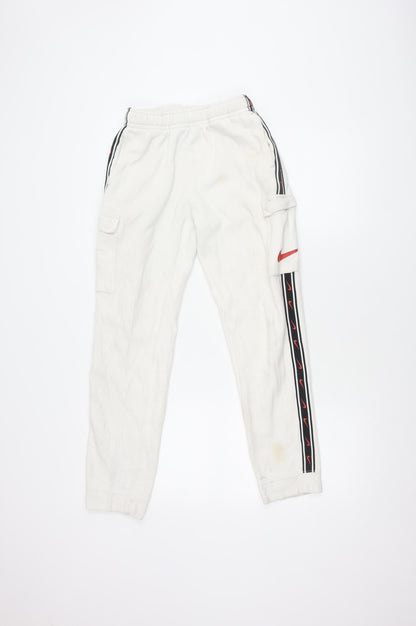 Nike Boys White XL Track Pants for Activewear