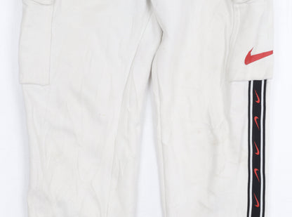 Nike Boys White XL Track Pants for Activewear