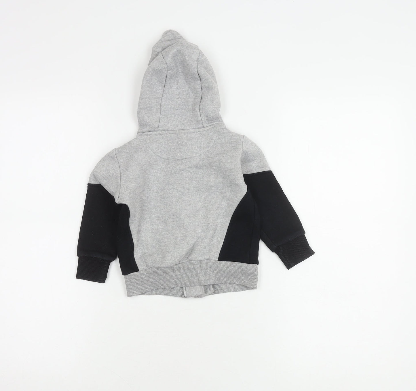 Firetrap Boys Grey Jacket, 12-18 Months, Logo Hoodie, Zip