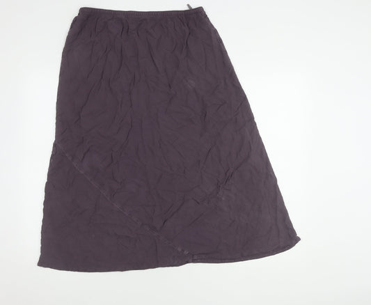 Marks and Spencer Women's Purple A-Line Skirt Size 16