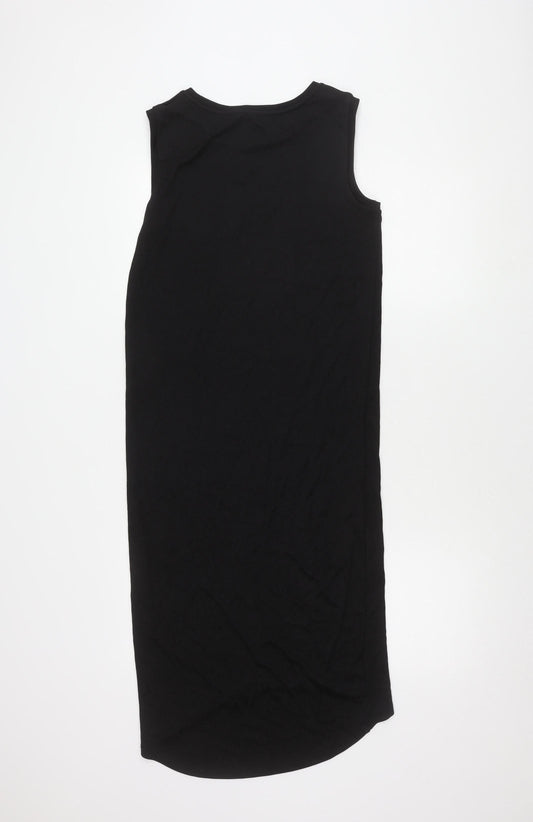 Marks and Spencer Black Sleeveless Dress, Size 8