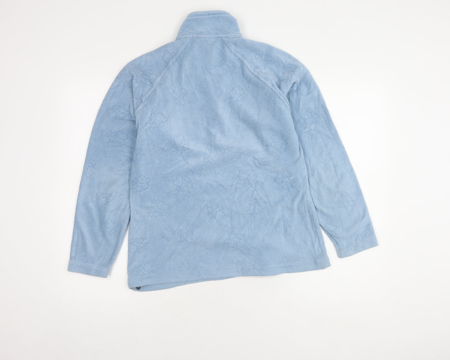 Womens UK Size M Jack Wolfskin Blue Full Zip Sweatshirt