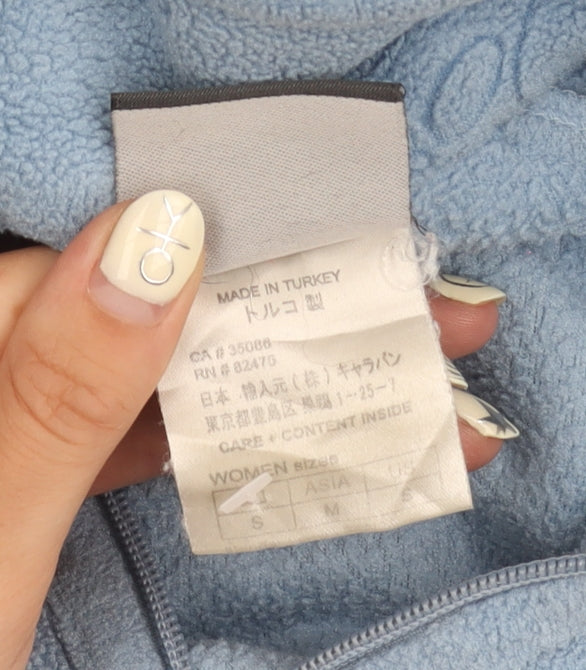 Womens UK Size M Jack Wolfskin Blue Full Zip Sweatshirt