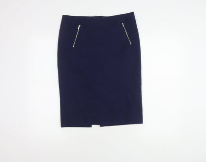 Marks and Spencer Women's Blue Pencil Skirt, Size 12