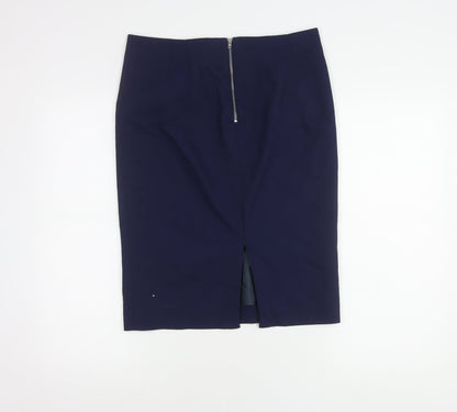 Marks and Spencer Women's Blue Pencil Skirt, Size 12