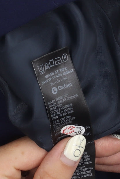 Marks and Spencer Women's Blue Pencil Skirt, Size 12