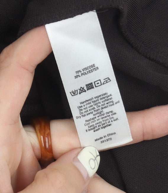 Monsoon Black Women's Dress, Size 10, Sleeveless, V-Neck