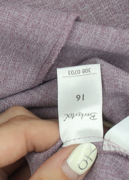 Womens UK Size 16 Berketex Purple  Blouse