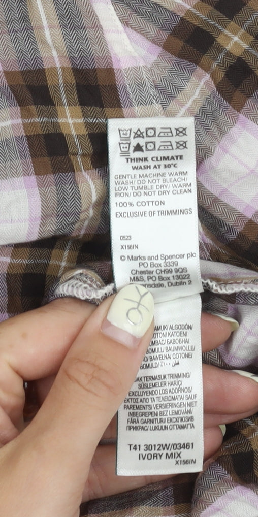 Womens UK Size 10 Marks and Spencer Multicoloured  Button-Up