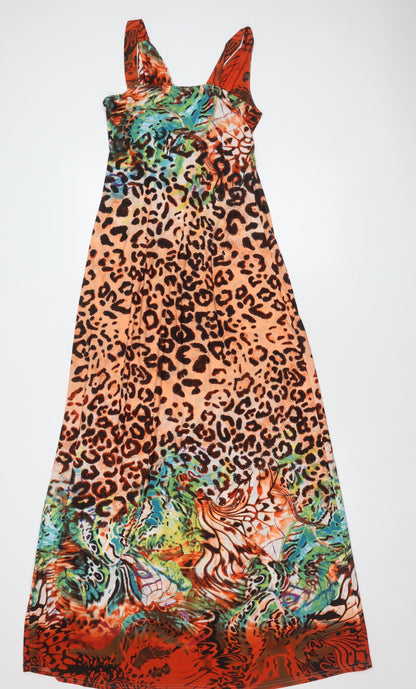 QUIZ Women's Multicoloured Size 10 Sleeveless Dress