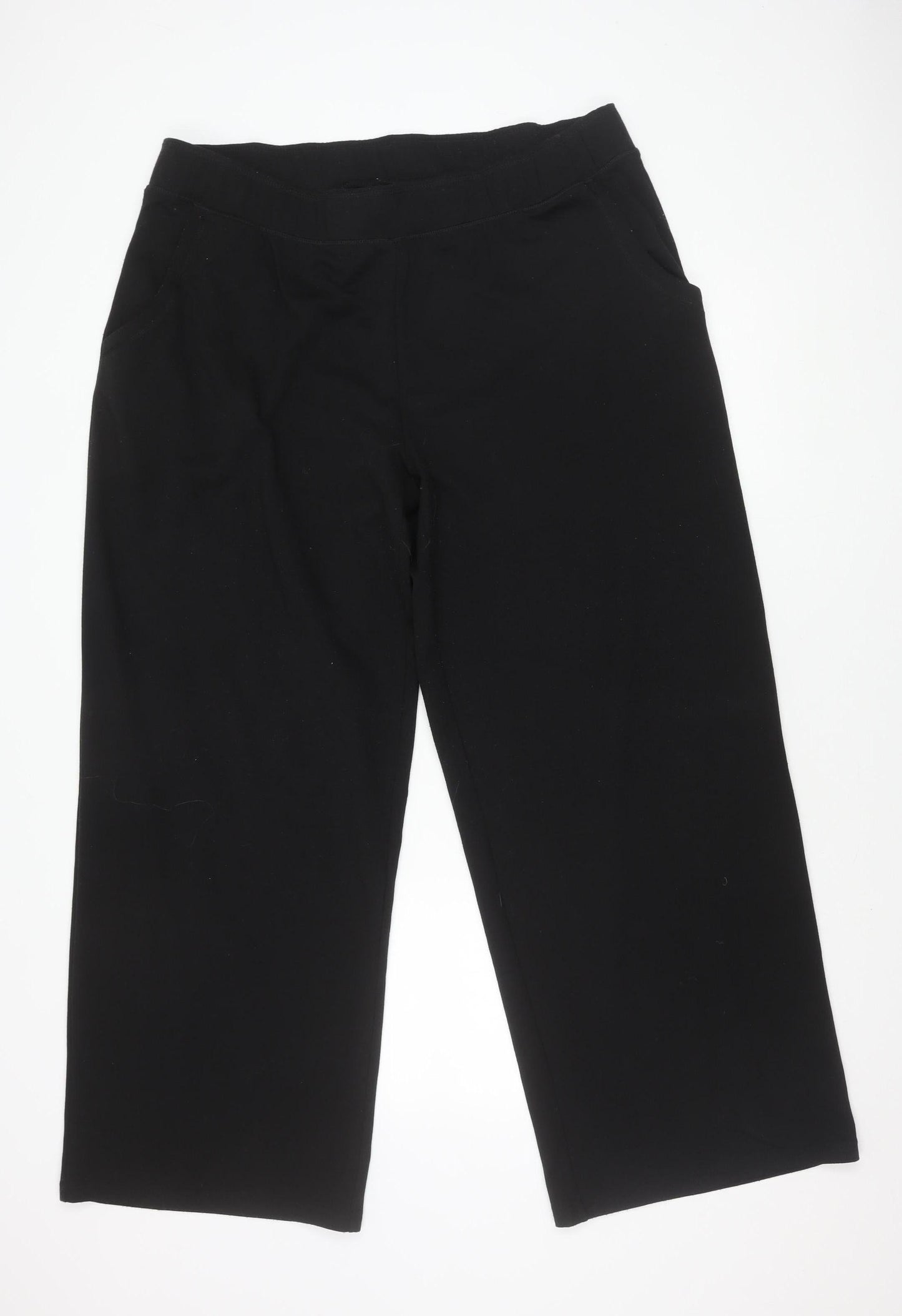 Womens UK Size XL bonprix Relaxed Fit  Black Trousers