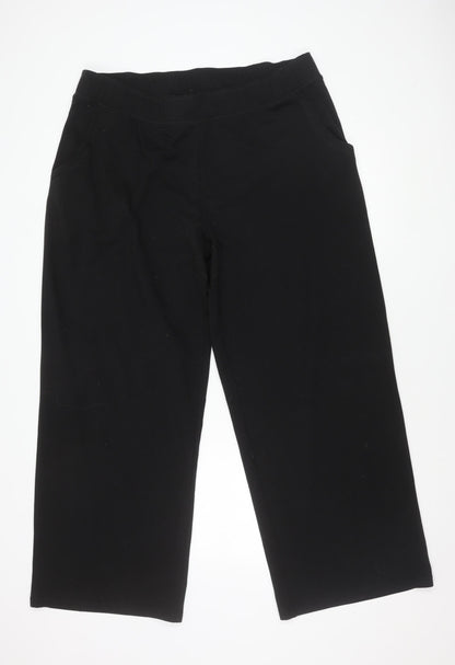 Womens UK Size XL bonprix Relaxed Fit  Black Trousers