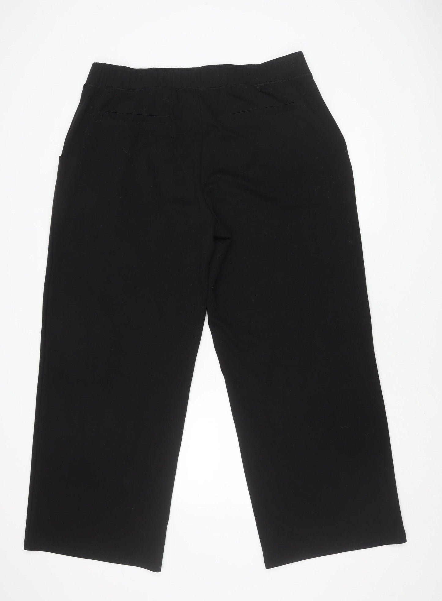 Womens UK Size XL bonprix Relaxed Fit  Black Trousers