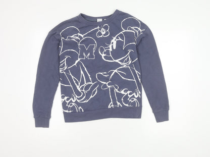 Womens UK Size 6 NEXT Blue Pullover Sweatshirt