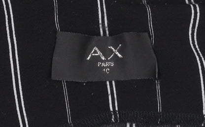 AX Paris Women's Black Striped Jumpsuit Size 12