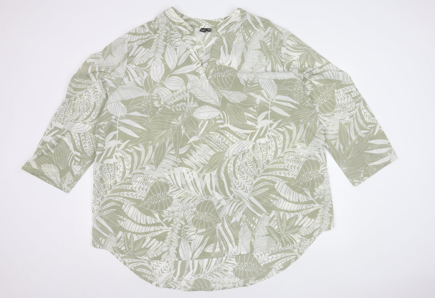 Womens UK Size 24 Izabel London Green Basic Blouse