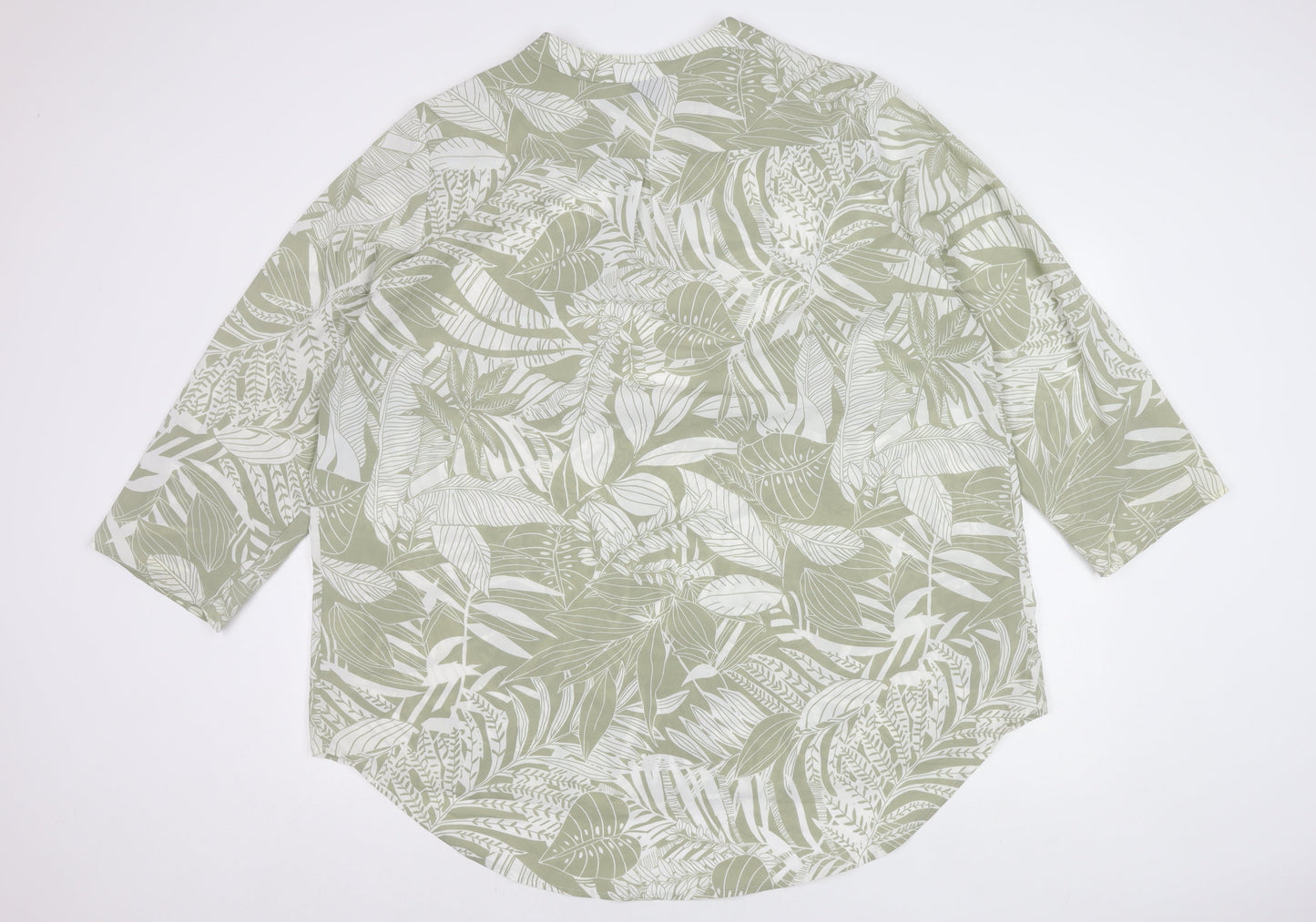 Womens UK Size 24 Izabel London Green Basic Blouse