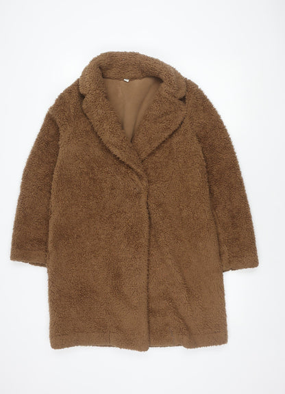 Unisex Adults UK Size S Uniqlo Brown Overcoat