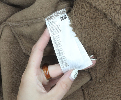 Unisex Adults UK Size S Uniqlo Brown Overcoat