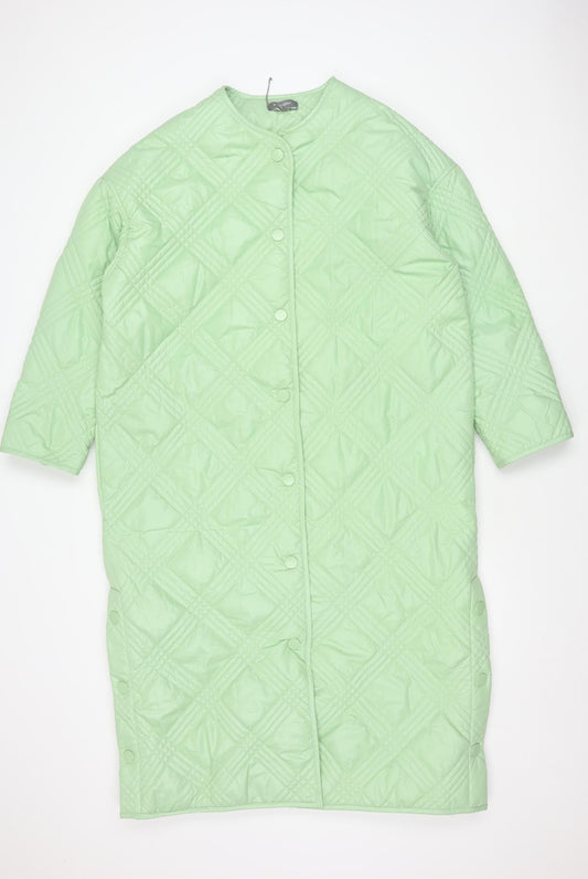 Principles Women's Green Quilted Jacket Size 12