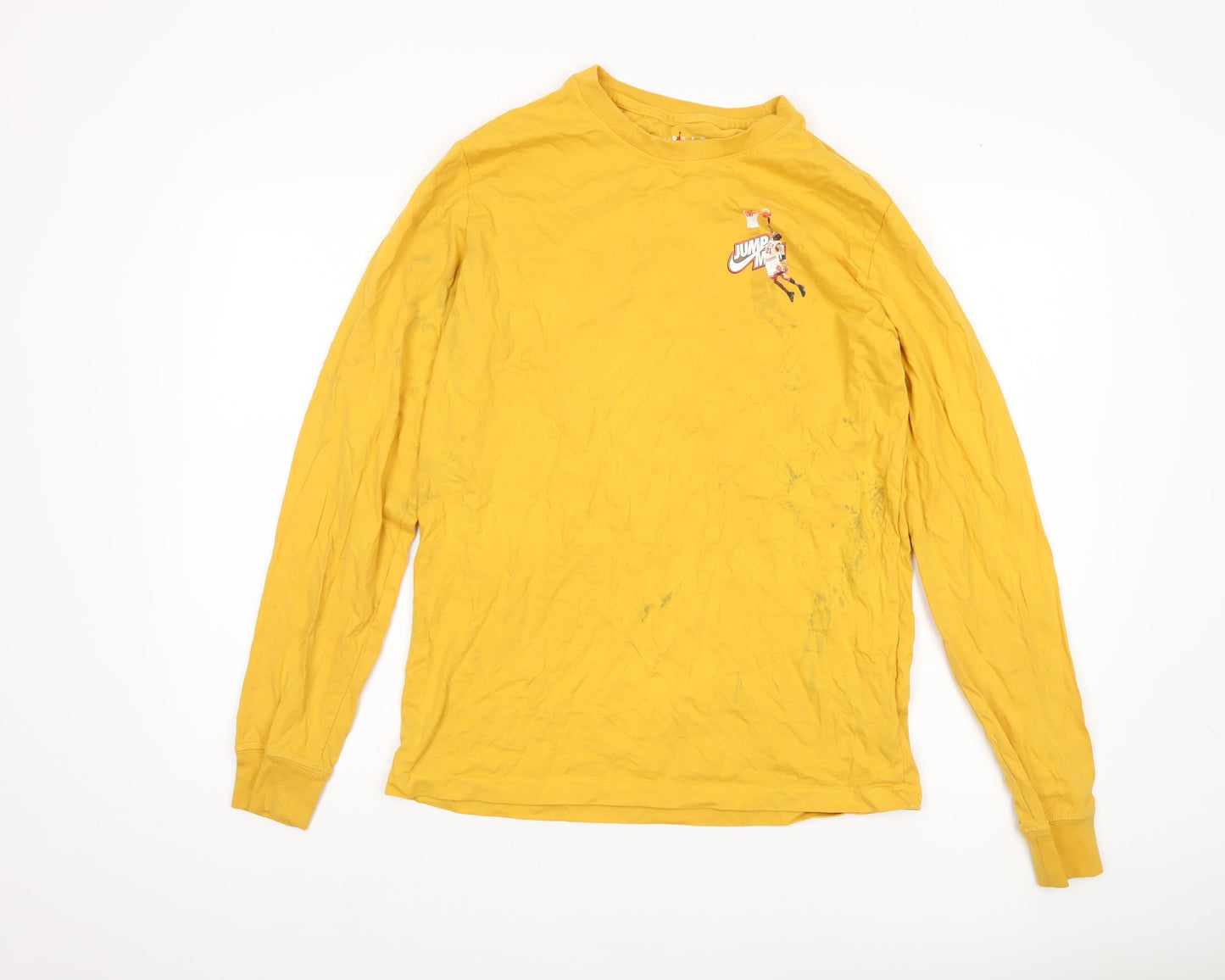 Jordan Men's Yellow Medium Jumpman Graphic T-Shirt