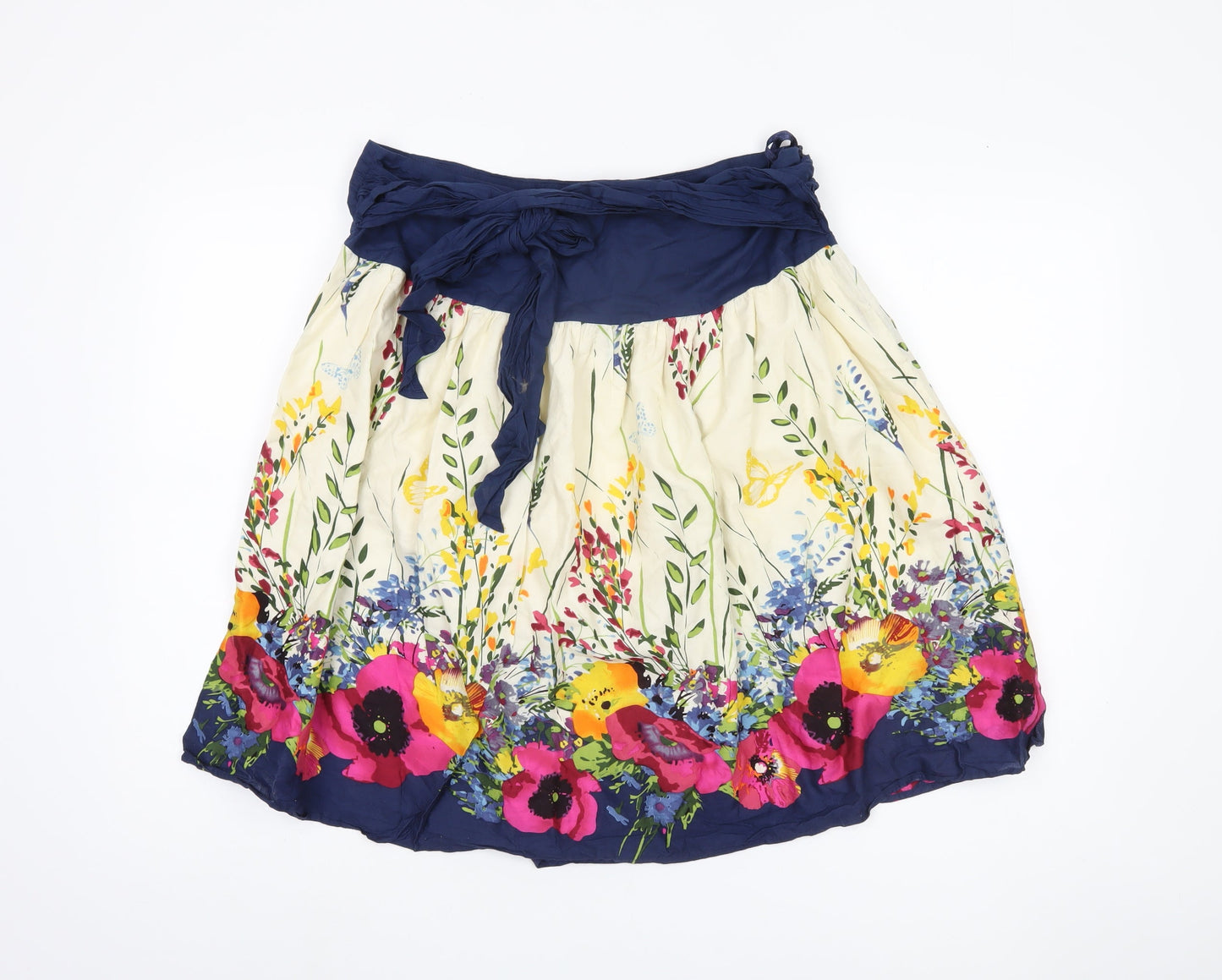 New Look Women's Multicoloured Floral Peasant Skirt Size 12