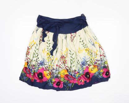 New Look Women's Multicoloured Floral Peasant Skirt Size 12