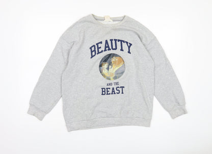 Disney Girls Grey Beauty and the Beast Sweatshirt 13-14 Years