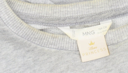 Disney Girls Grey Beauty and the Beast Sweatshirt 13-14 Years