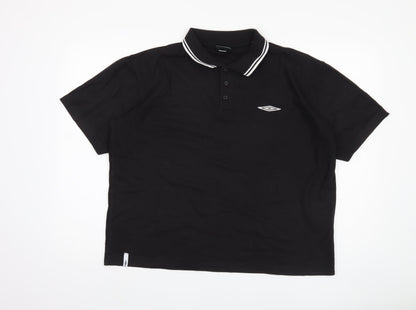 Umbro Men's Black Polo Shirt XL