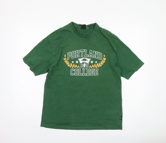 Only & Sons Green College Graphic T-Shirt Men's M
