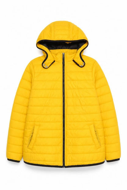 Unisex Adults UK Size 20 Plus New Look Yellow Puffer Jacket