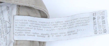 Stradivarius Beige Cargo Trousers for Women Size 6 Cotton Casual