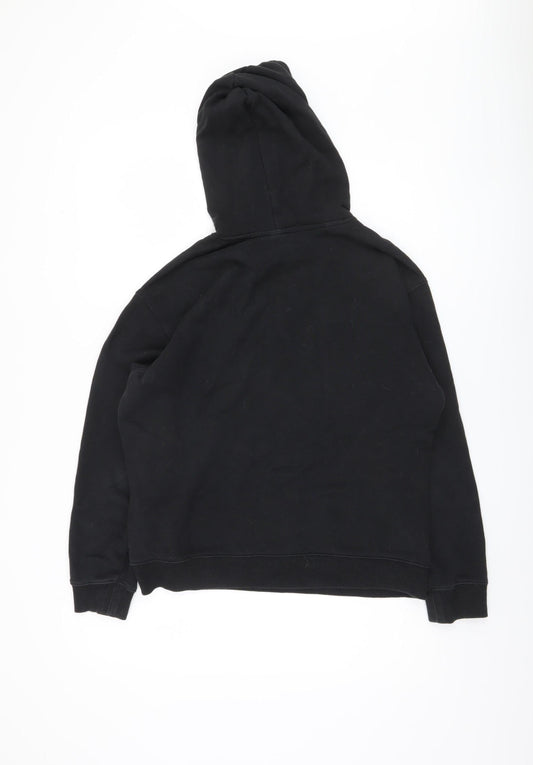 Adidas Women's Black Pullover Hoodie, Size 14, Cotton