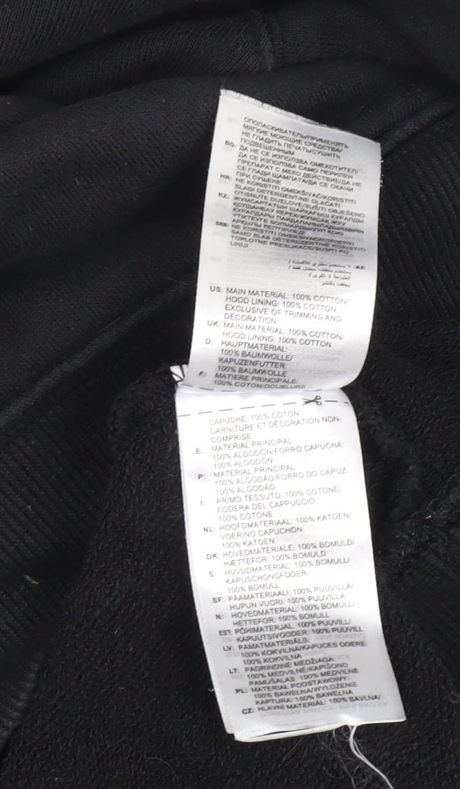 Adidas Women's Black Pullover Hoodie, Size 14, Cotton