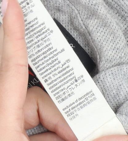 Calvin Klein Women's Grey Cropped T-Shirt, Size S